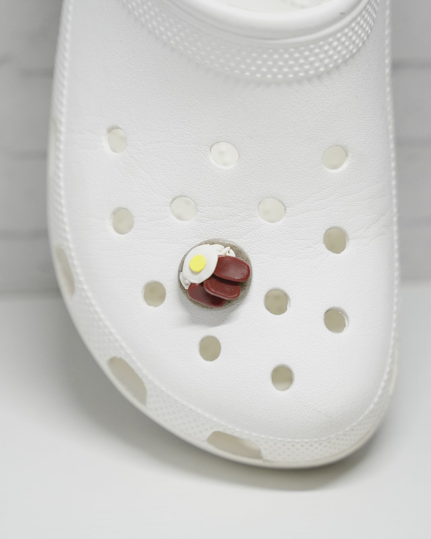 Spam and Eggs Shoe Charm