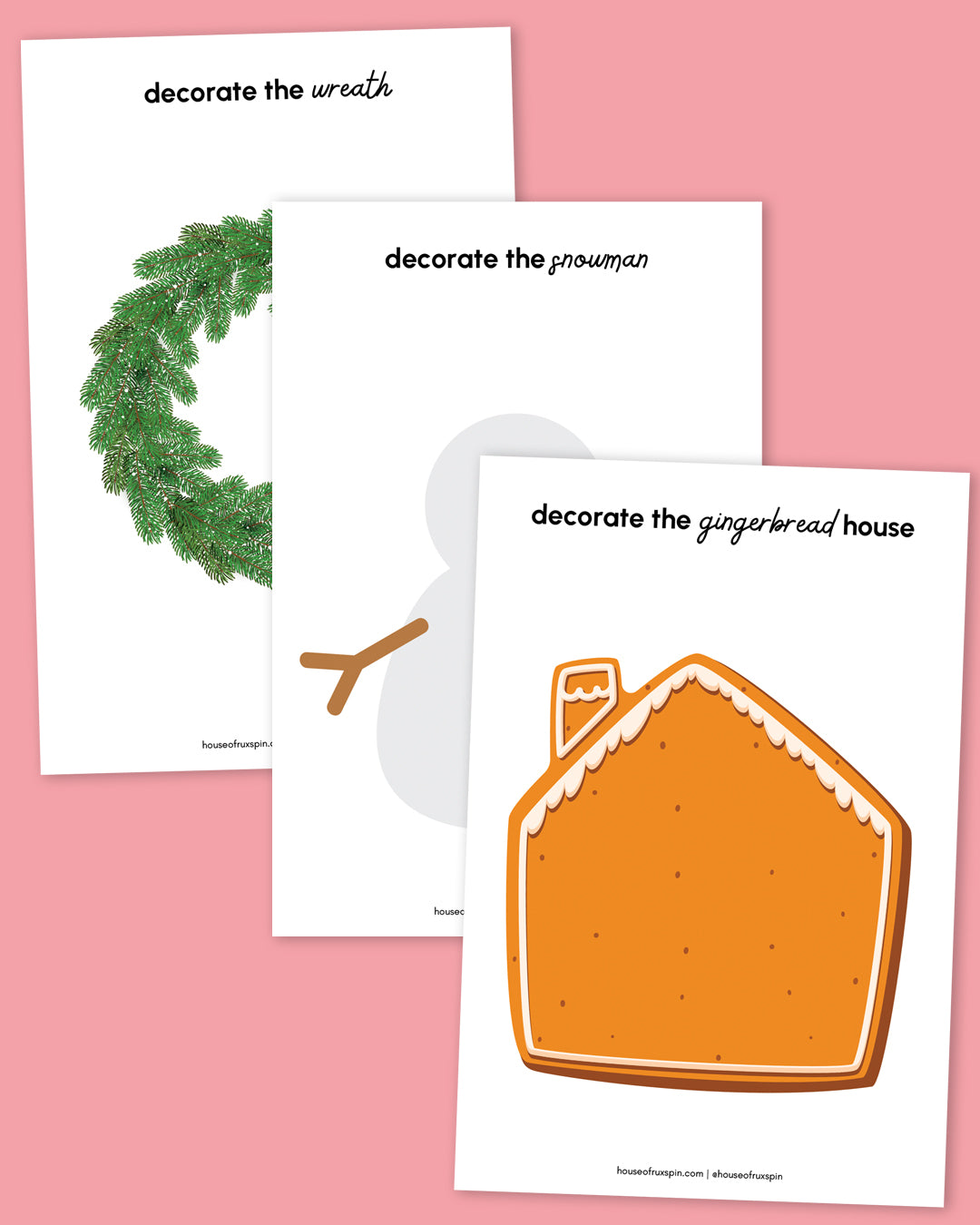 Christmas Printable Dough Mats