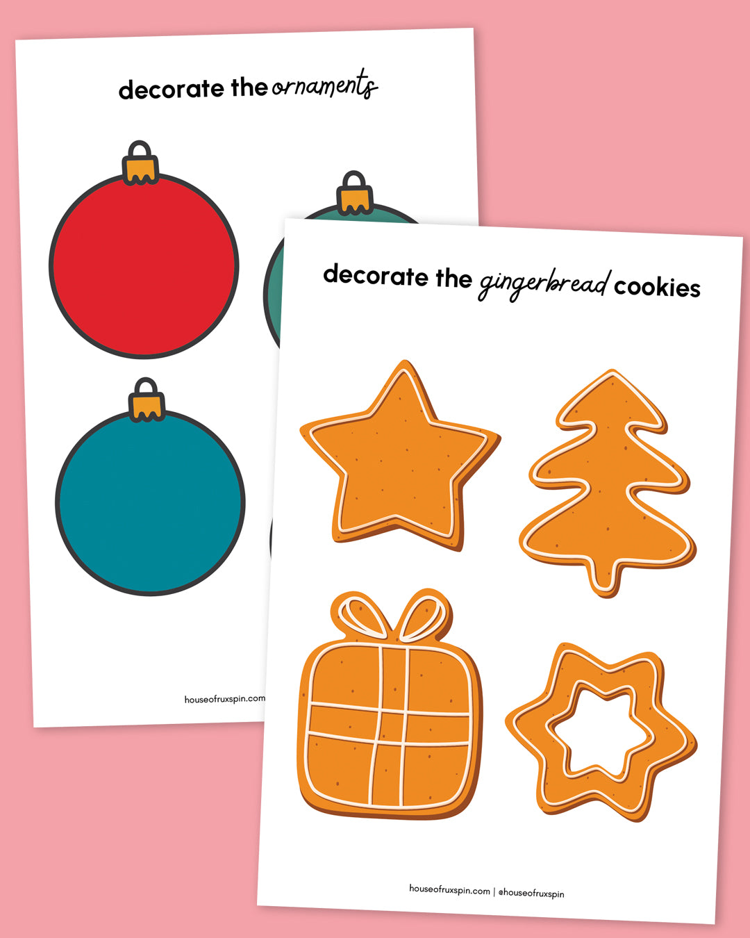 Christmas Printable Dough Mats