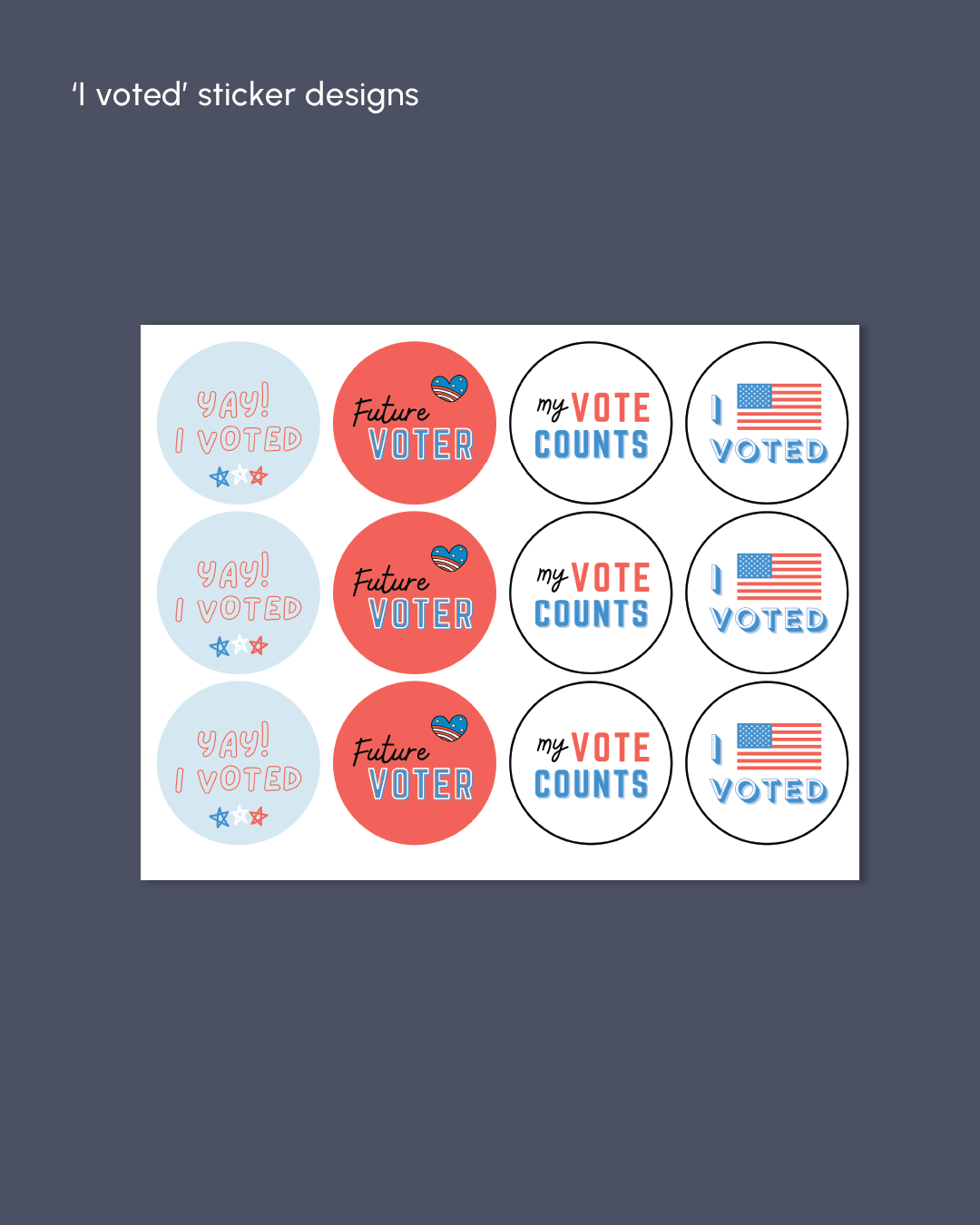 Kids Mock Election Kit Printable