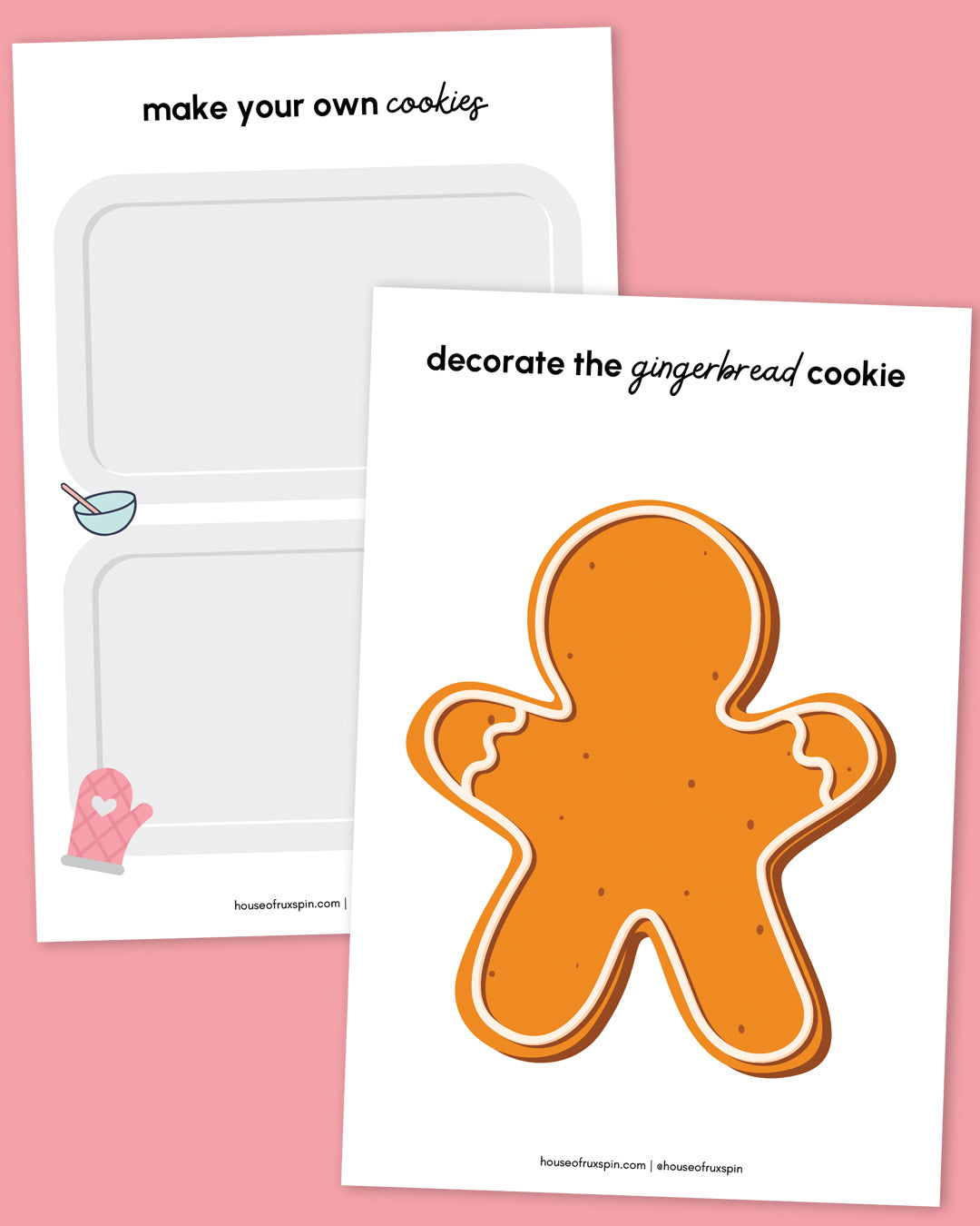 Christmas Printable Dough Mats