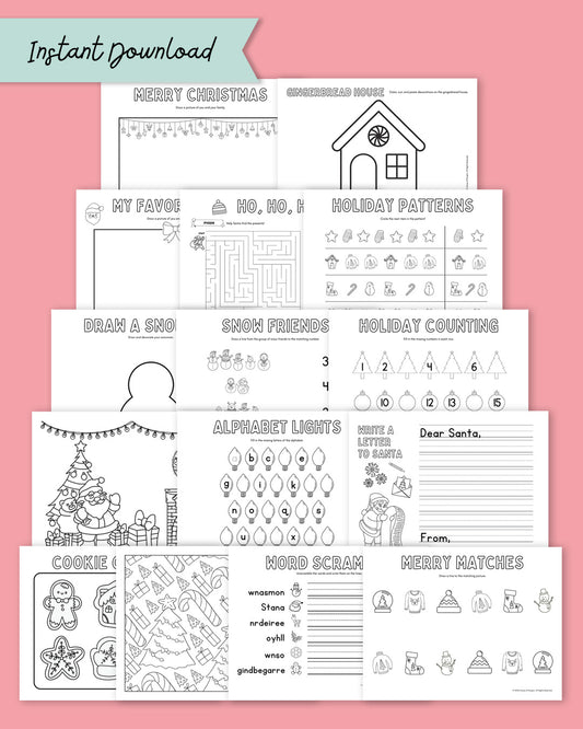 Printable Christmas Activities for Kids