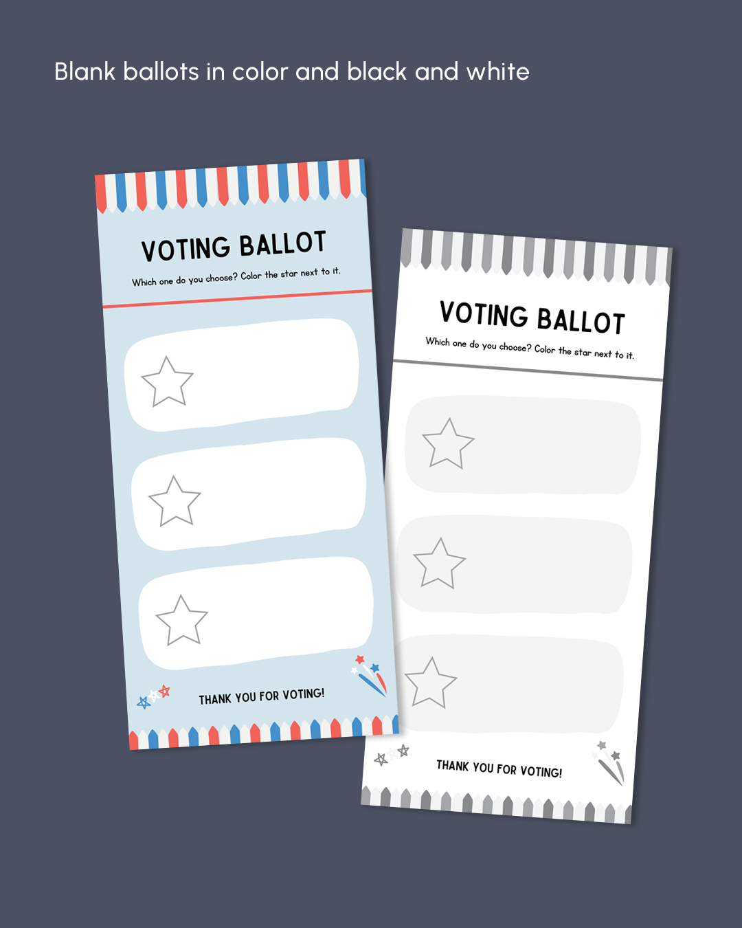 Kids Mock Election Kit Printable