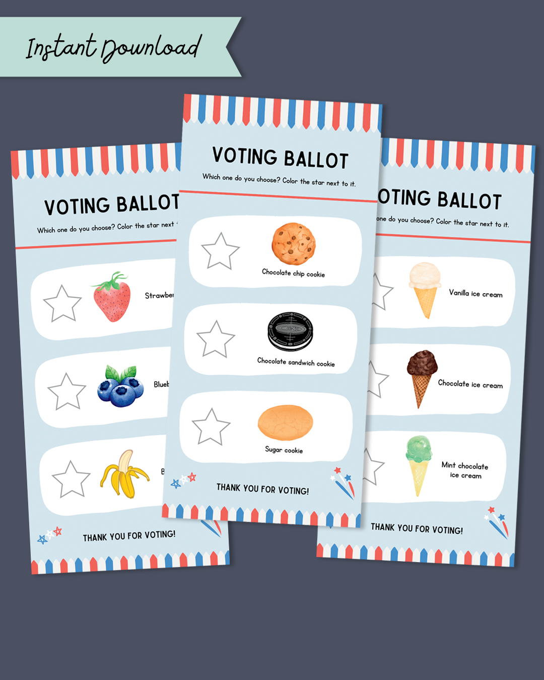 Kids Mock Election Kit Printable